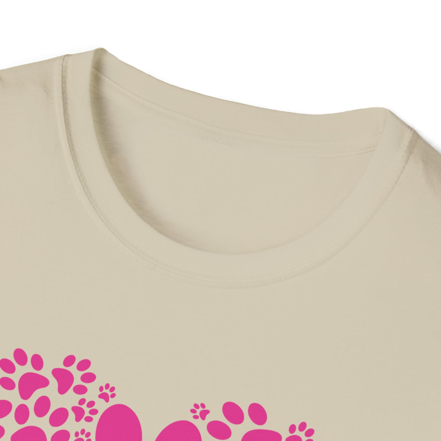 Hearts & Paws - pink - Unisex Softstyle T-Shirt