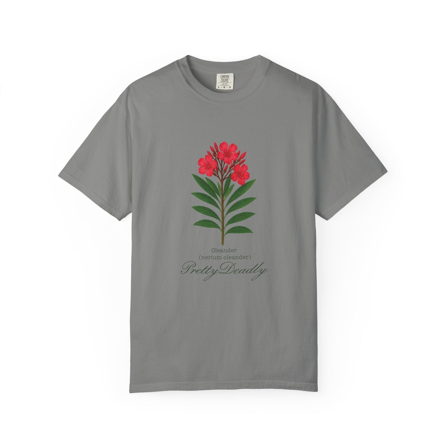 "Pretty Deadly" Oleander Unisex T-Shirt | Pretty Deadly Floral Tee, Summer Vibes, Casual Style, Gift for Plant Lovers, Eco-Friendly Fashion