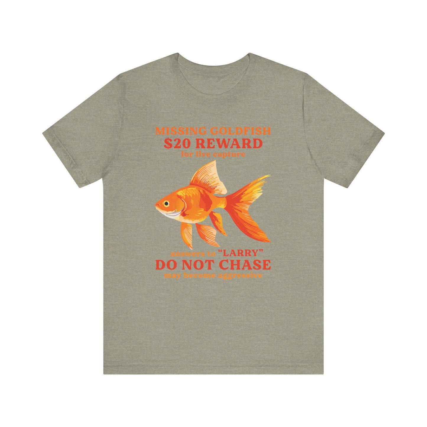 Missing Goldfish Tee, Funny Pet Loss Shirt, Unisex Comedy T-Shirt, Gift for Fish Lovers, Unique Animal Humor Apparel