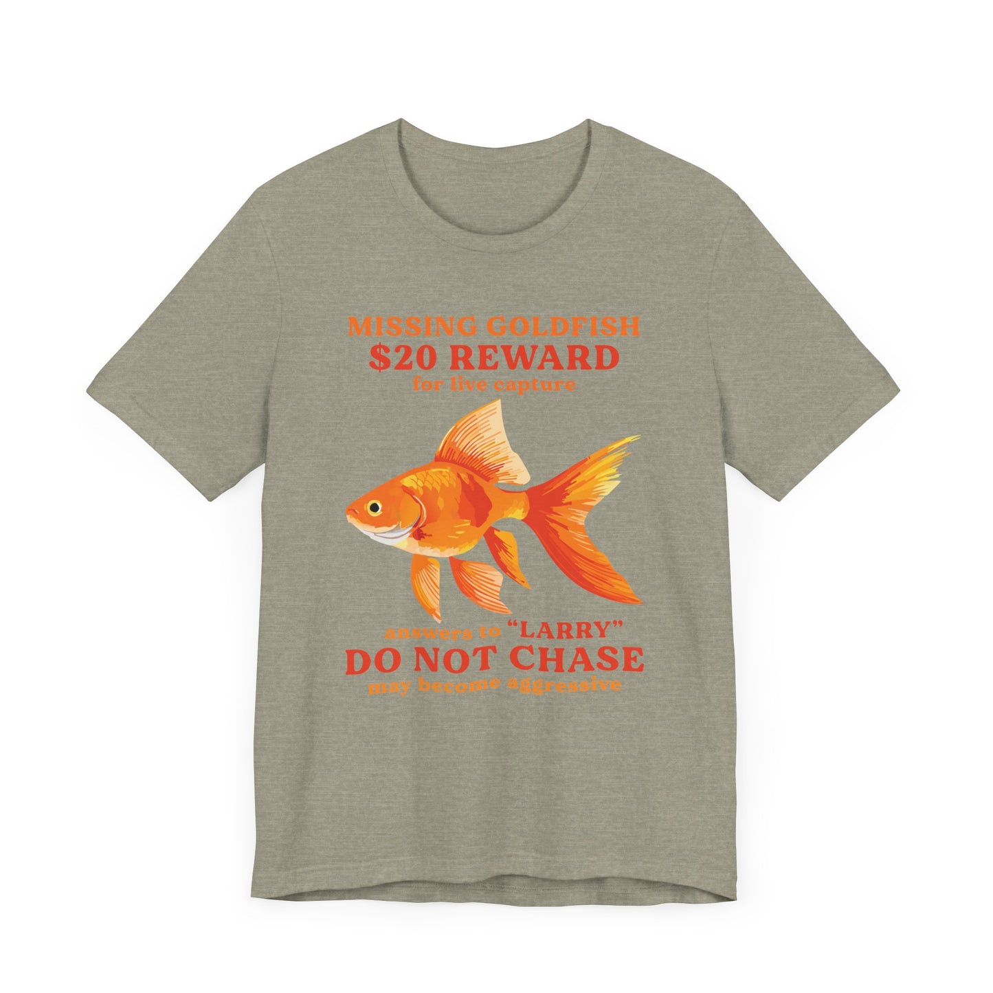 Missing Goldfish Tee, Funny Pet Loss Shirt, Unisex Comedy T-Shirt, Gift for Fish Lovers, Unique Animal Humor Apparel