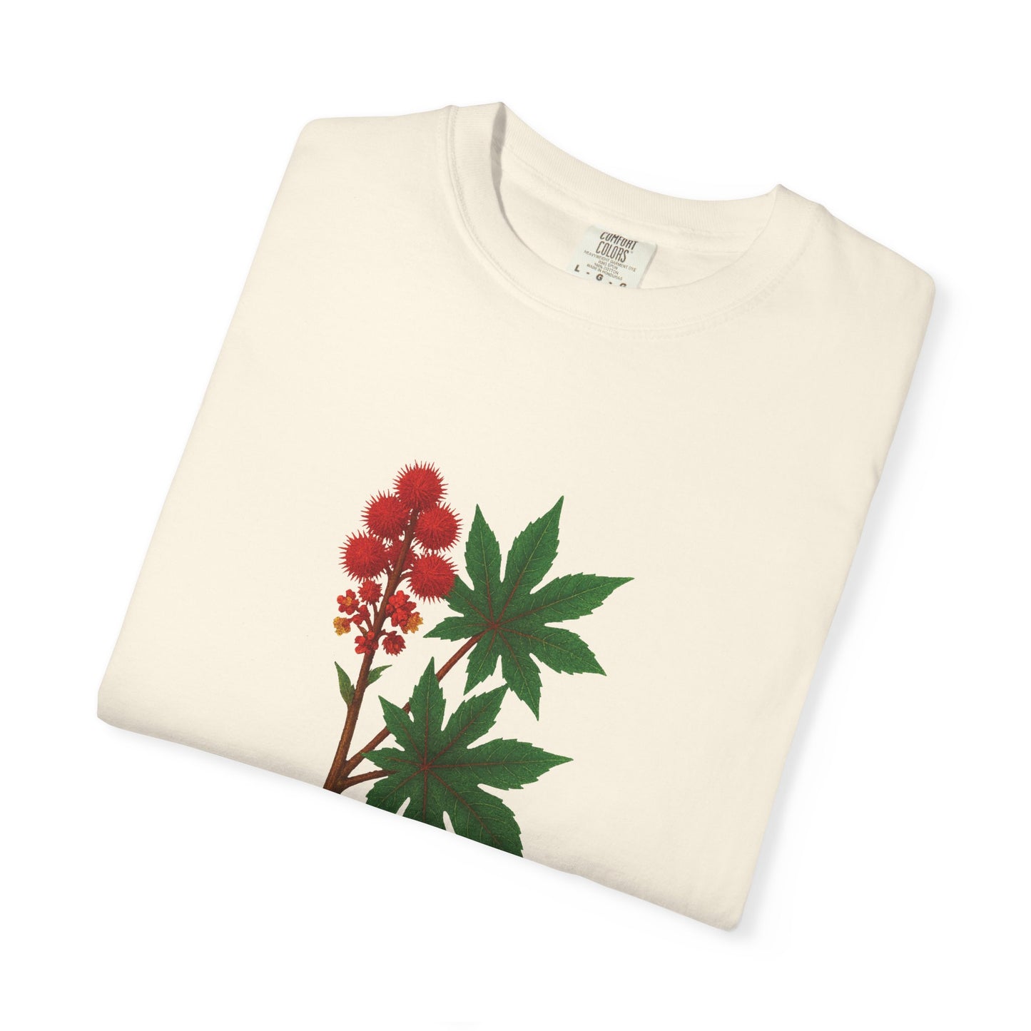 "I'm Toxic" - Castor Bean Botanical Design T-Shirt - Nature Lover Gift, Plant Enthusiast Apparel, Casual Wear, Earth Day, Eco-Friendly Clothing