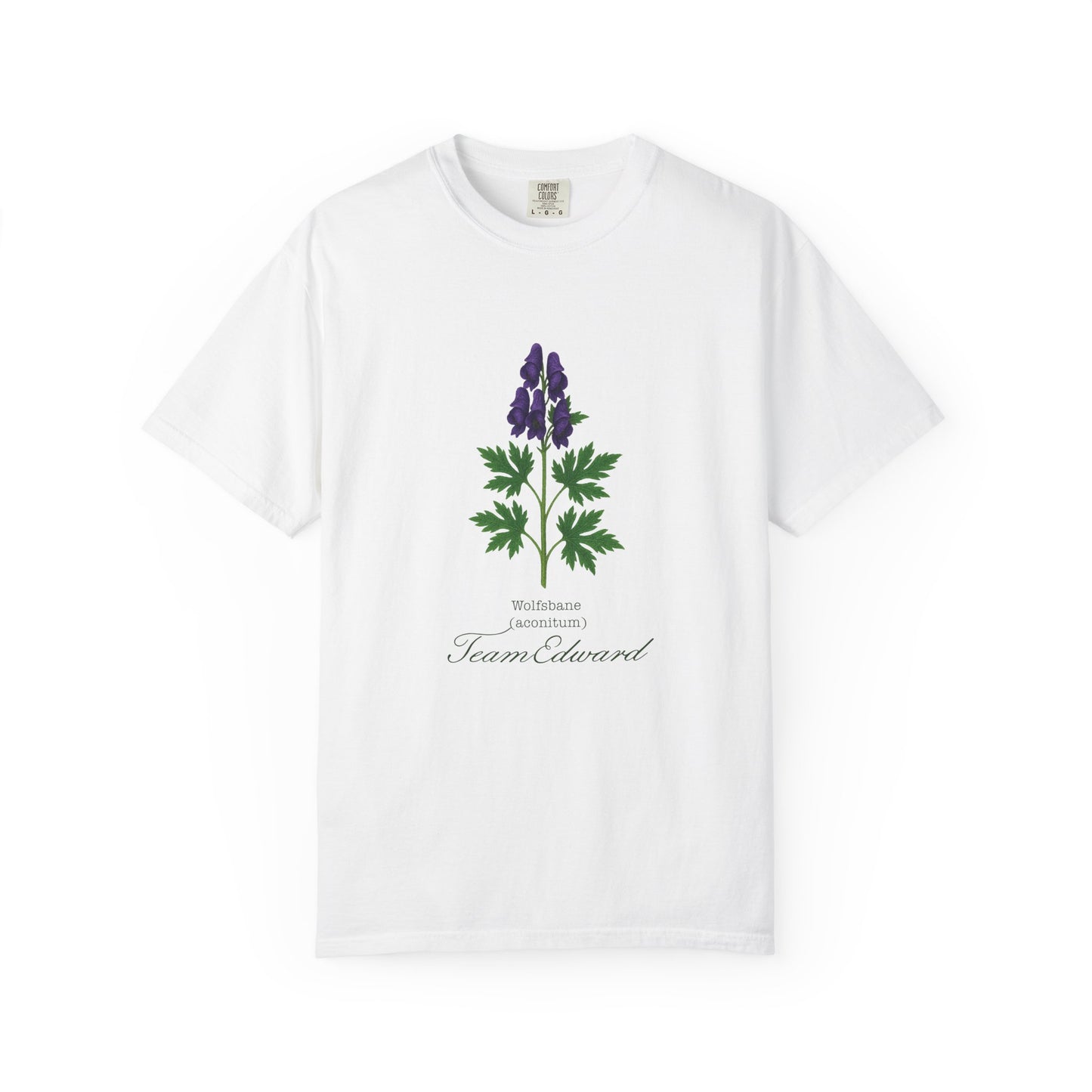 "Team Edward," Wolfsbane - Unisex T-Shirt, Twilight Inspired, Vintage Floral Tee, Eco-Friendly Apparel, Casual Daily Wear, Birthday Present