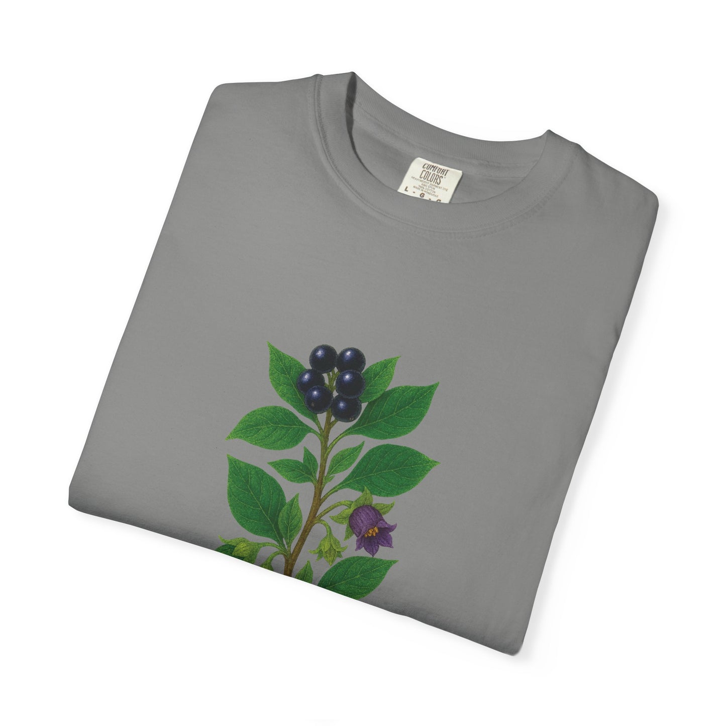 "Throw Shade" - Nightshade - Floral Nature T-Shirt, Botanical Tee, Gift for Plant Lovers, Eco-Friendly Tee, Summer Fashion, Garden Party Shirt