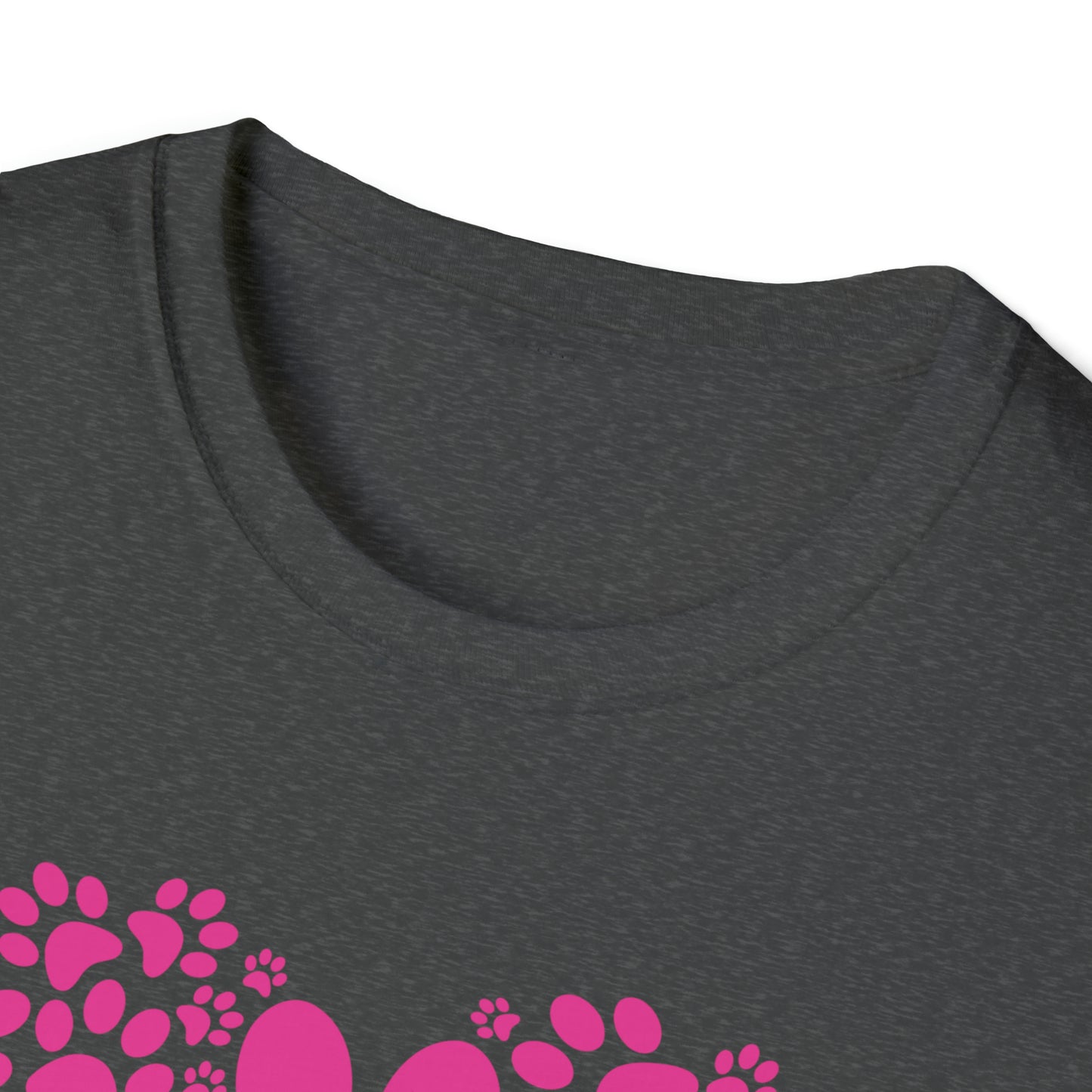Hearts & Paws - pink - Unisex Softstyle T-Shirt