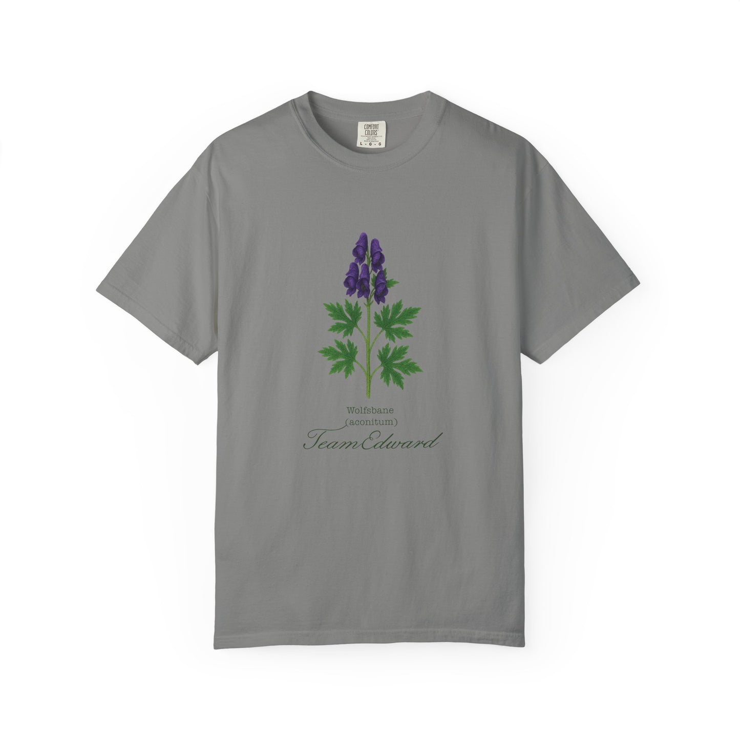 "Team Edward," Wolfsbane - Unisex T-Shirt, Twilight Inspired, Vintage Floral Tee, Eco-Friendly Apparel, Casual Daily Wear, Birthday Present