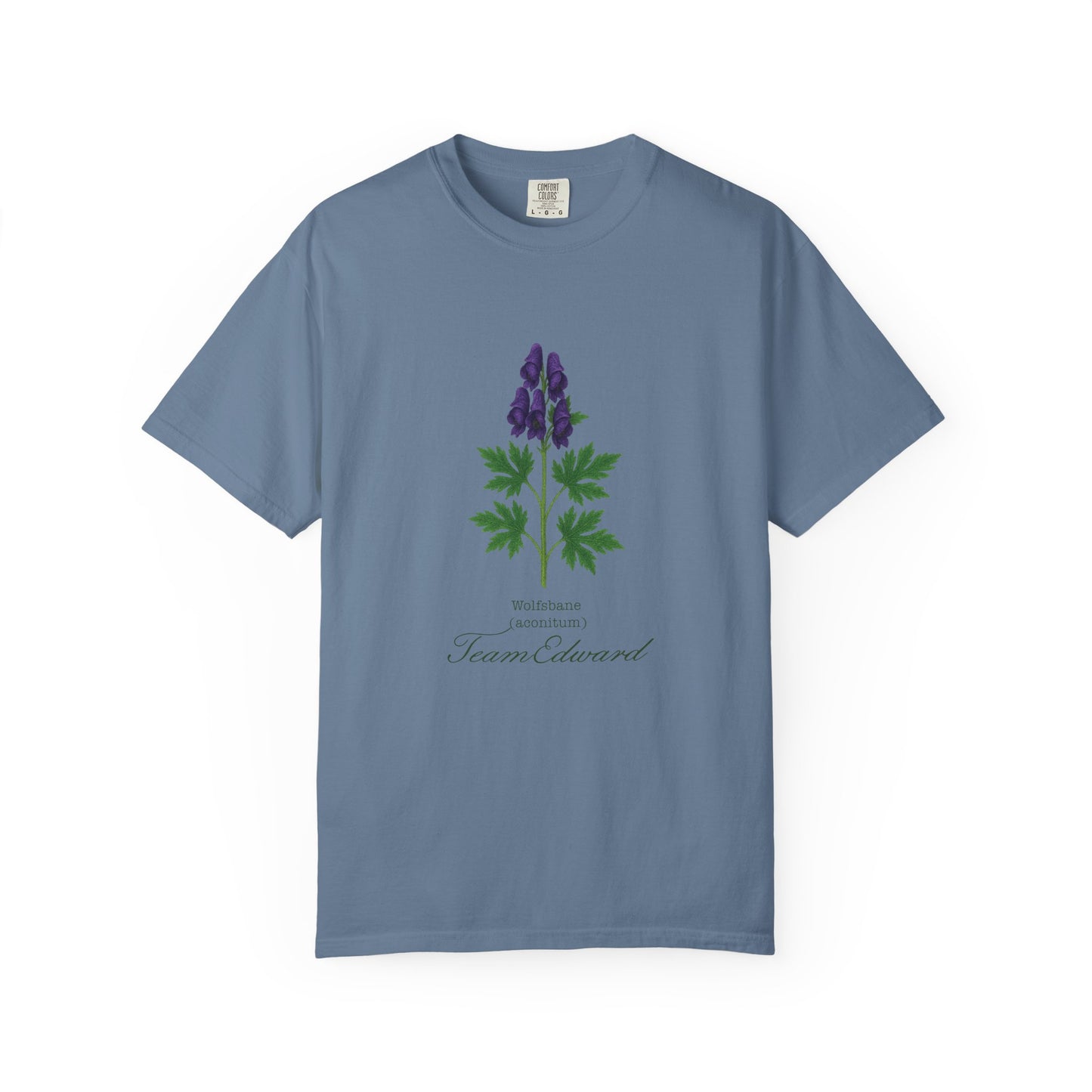 "Team Edward," Wolfsbane - Unisex T-Shirt, Twilight Inspired, Vintage Floral Tee, Eco-Friendly Apparel, Casual Daily Wear, Birthday Present
