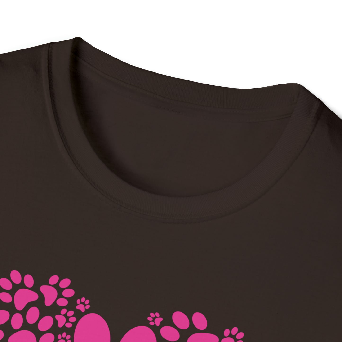 Hearts & Paws - pink - Unisex Softstyle T-Shirt