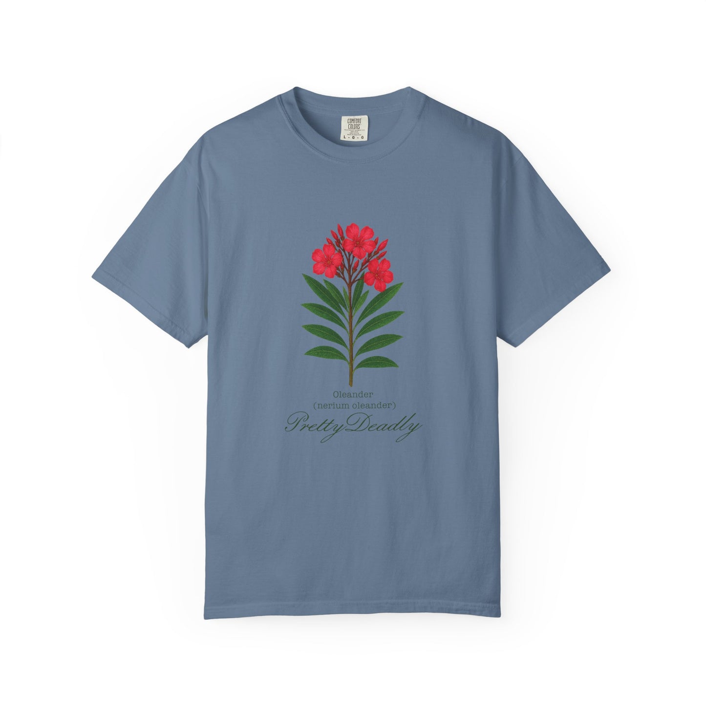 "Pretty Deadly" Oleander Unisex T-Shirt | Pretty Deadly Floral Tee, Summer Vibes, Casual Style, Gift for Plant Lovers, Eco-Friendly Fashion