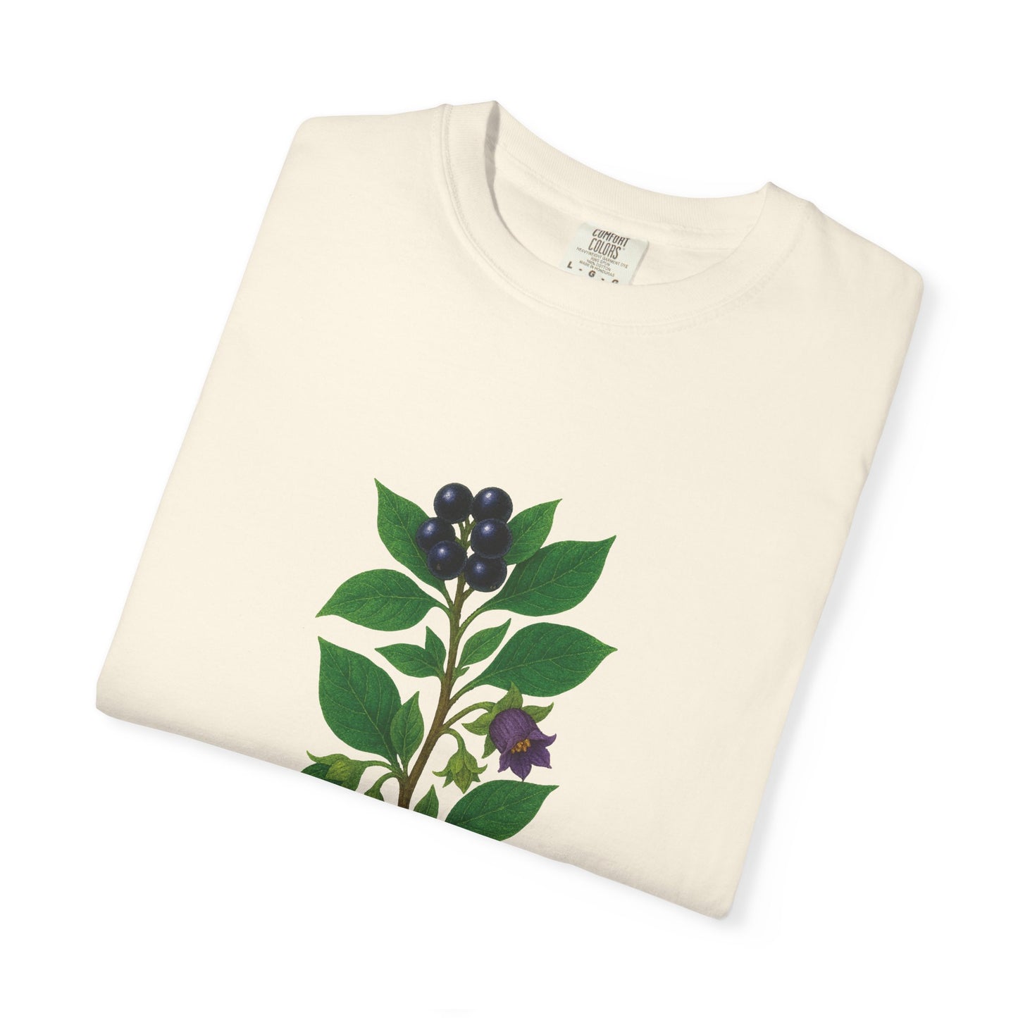"Throw Shade" - Nightshade - Floral Nature T-Shirt, Botanical Tee, Gift for Plant Lovers, Eco-Friendly Tee, Summer Fashion, Garden Party Shirt