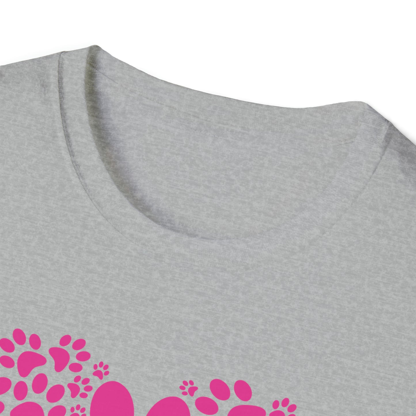 Hearts & Paws - pink - Unisex Softstyle T-Shirt