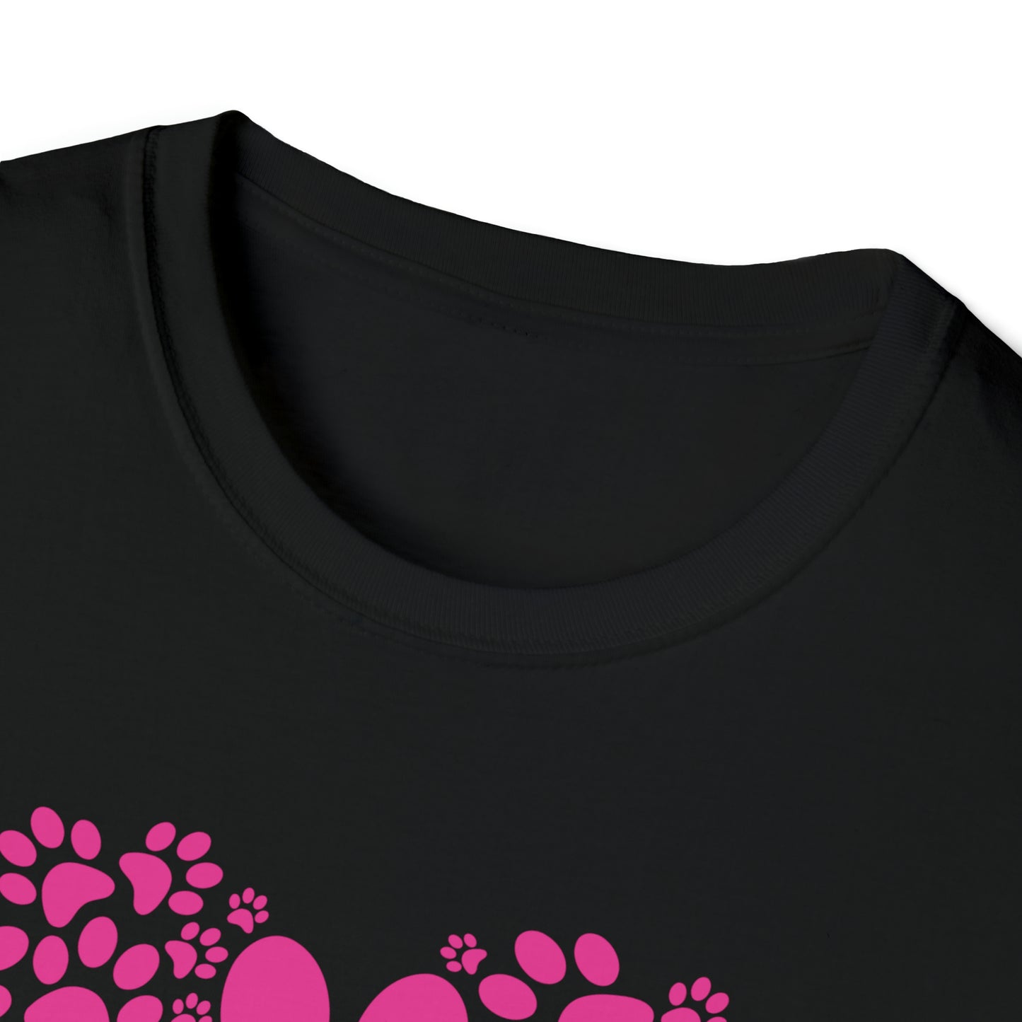 Hearts & Paws - pink - Unisex Softstyle T-Shirt