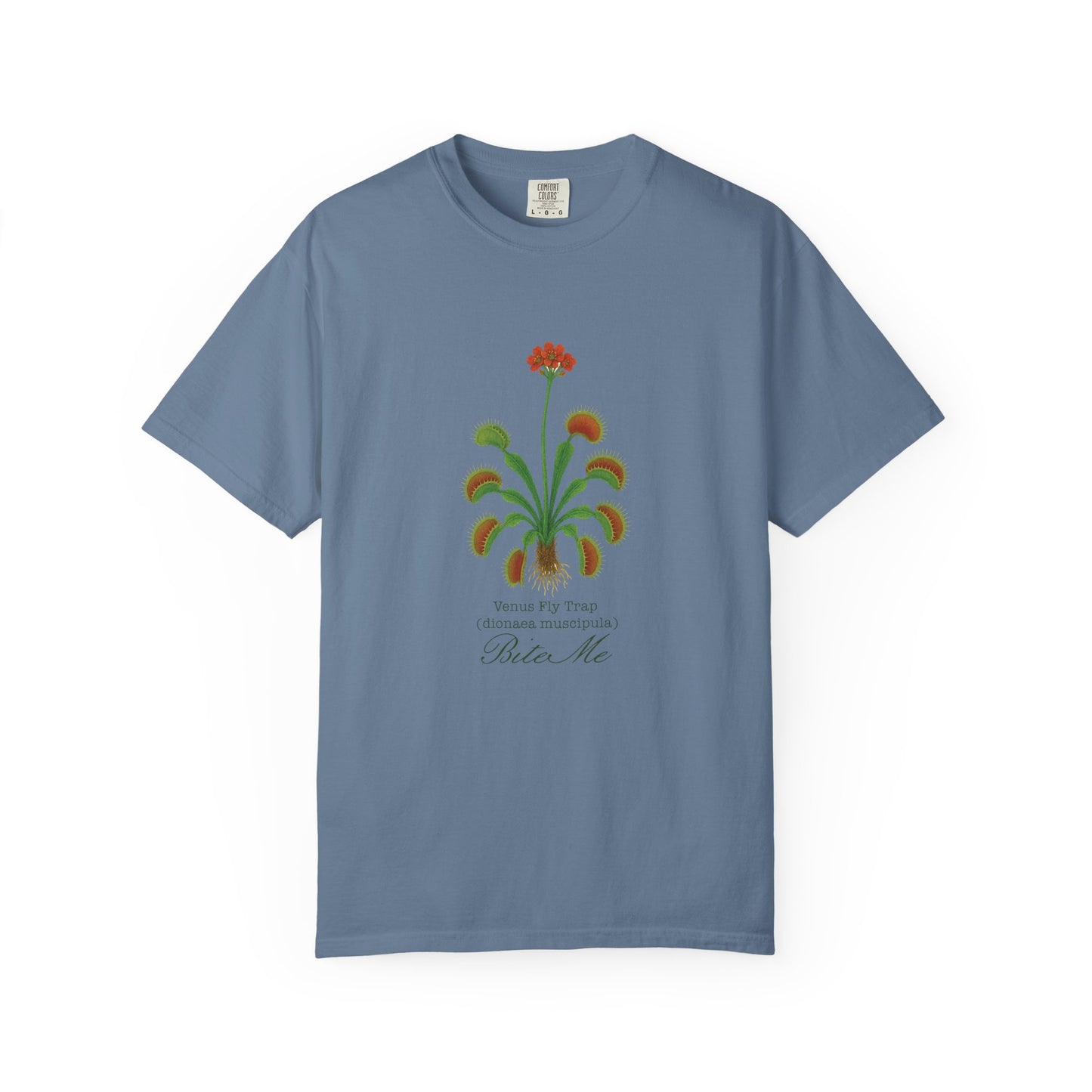 "Bite Me" - Venus Flytrap (dionaea muscipula) Unisex T-Shirt for Nature Lovers, Casual Style Tee, Gift for Gardening Enthusiasts, Summer Fashion, Eco-Friendly Wear