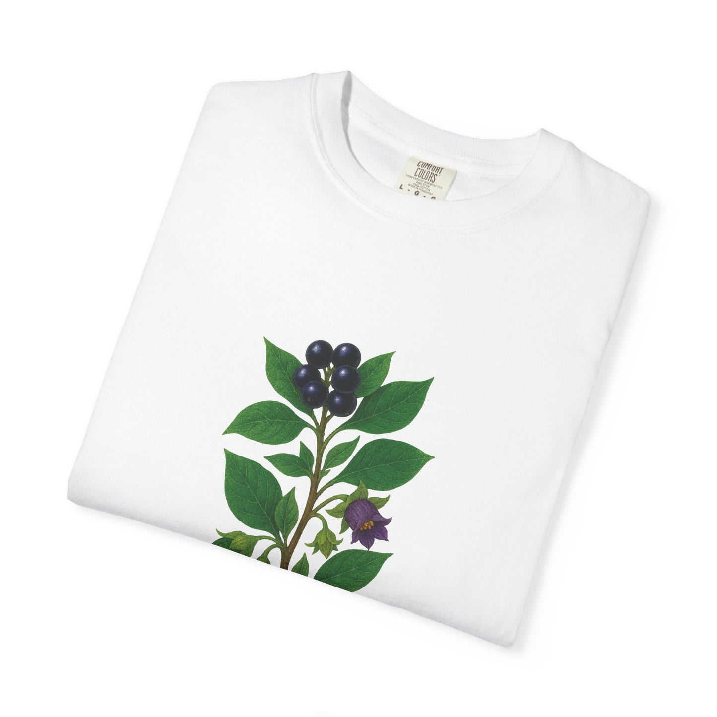 "Throw Shade" - Nightshade - Floral Nature T-Shirt, Botanical Tee, Gift for Plant Lovers, Eco-Friendly Tee, Summer Fashion, Garden Party Shirt