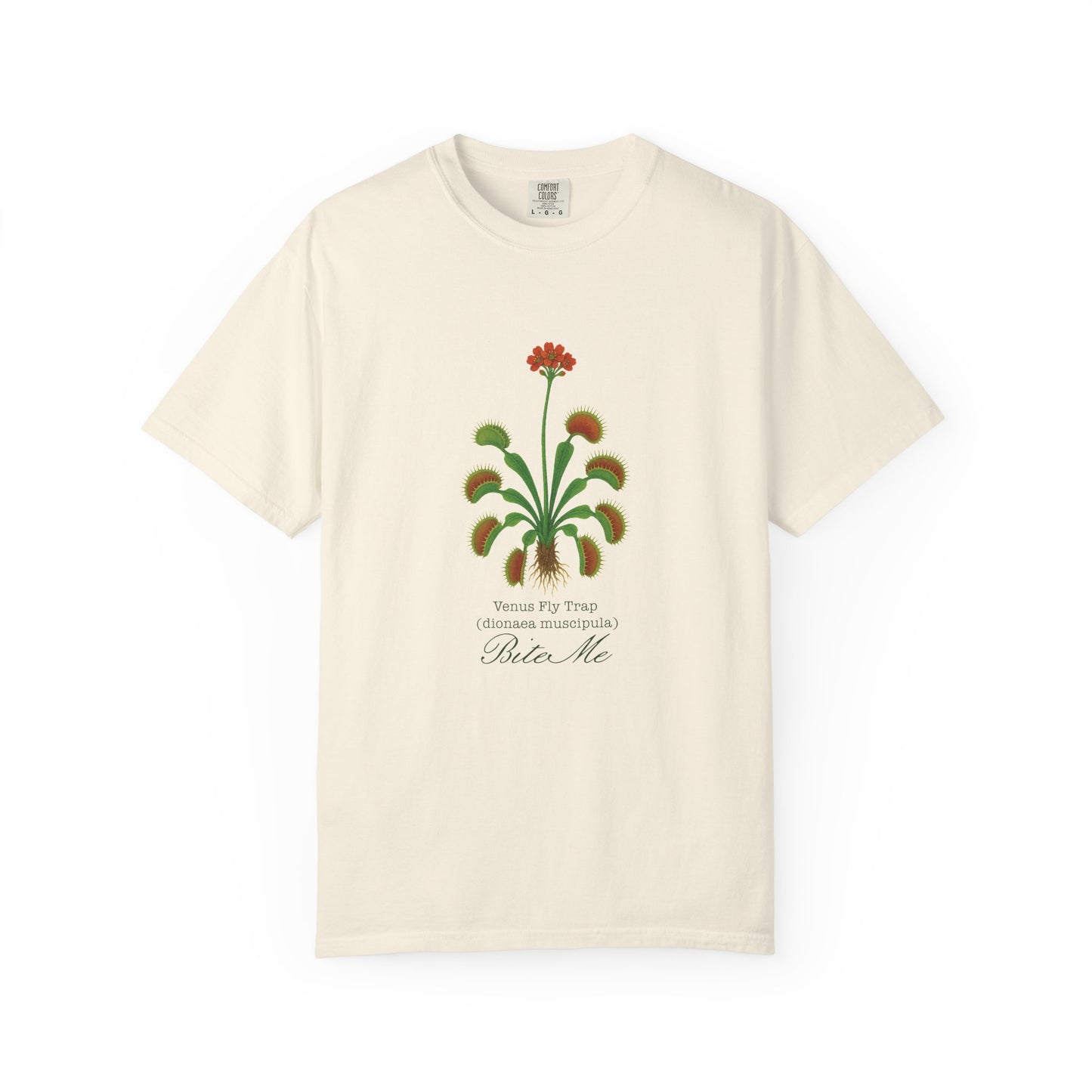 "Bite Me" - Venus Flytrap (dionaea muscipula) Unisex T-Shirt for Nature Lovers, Casual Style Tee, Gift for Gardening Enthusiasts, Summer Fashion, Eco-Friendly Wear
