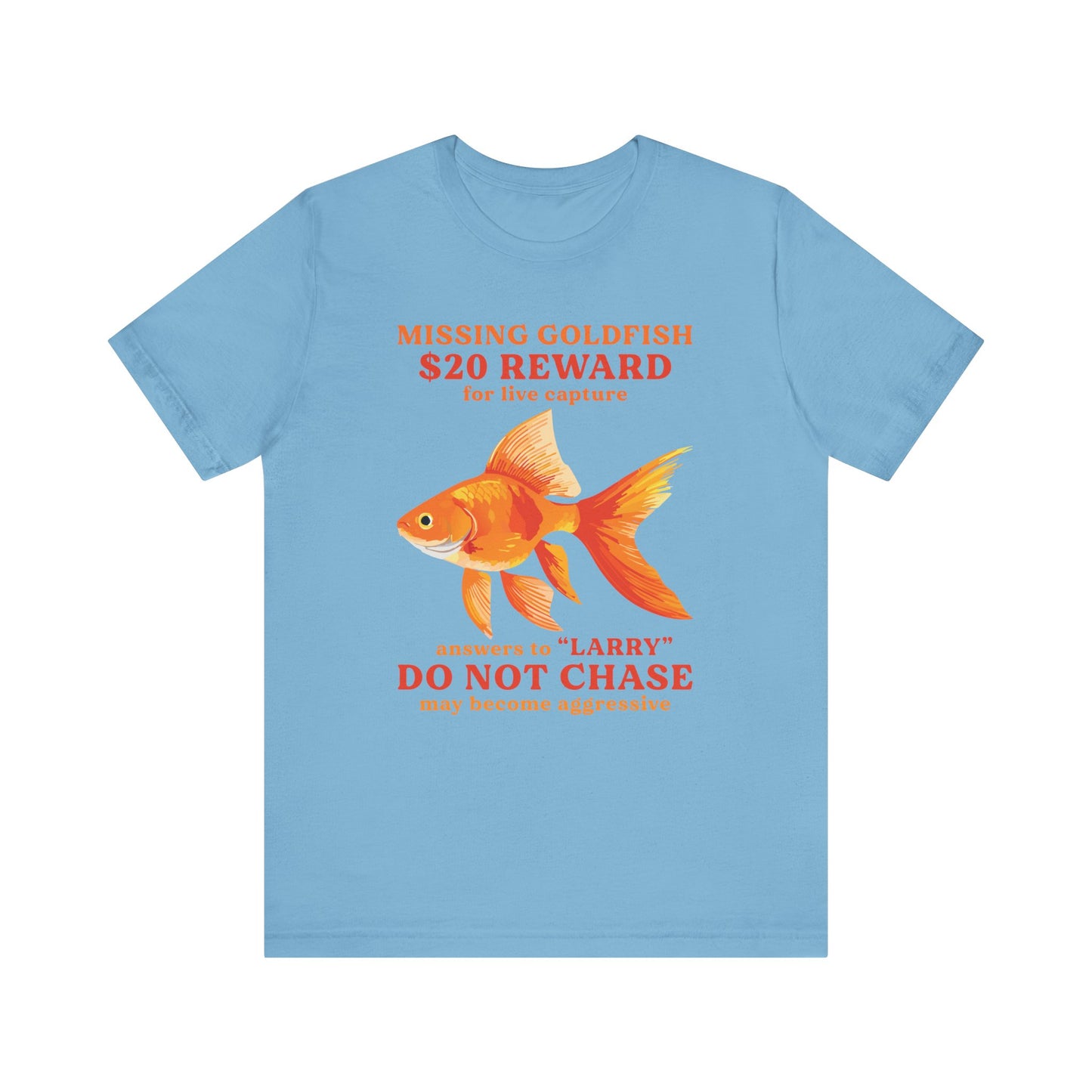 Missing Goldfish Tee, Funny Pet Loss Shirt, Unisex Comedy T-Shirt, Gift for Fish Lovers, Unique Animal Humor Apparel