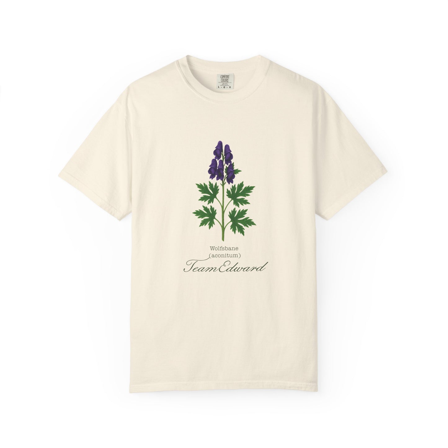 "Team Edward," Wolfsbane - Unisex T-Shirt, Twilight Inspired, Vintage Floral Tee, Eco-Friendly Apparel, Casual Daily Wear, Birthday Present