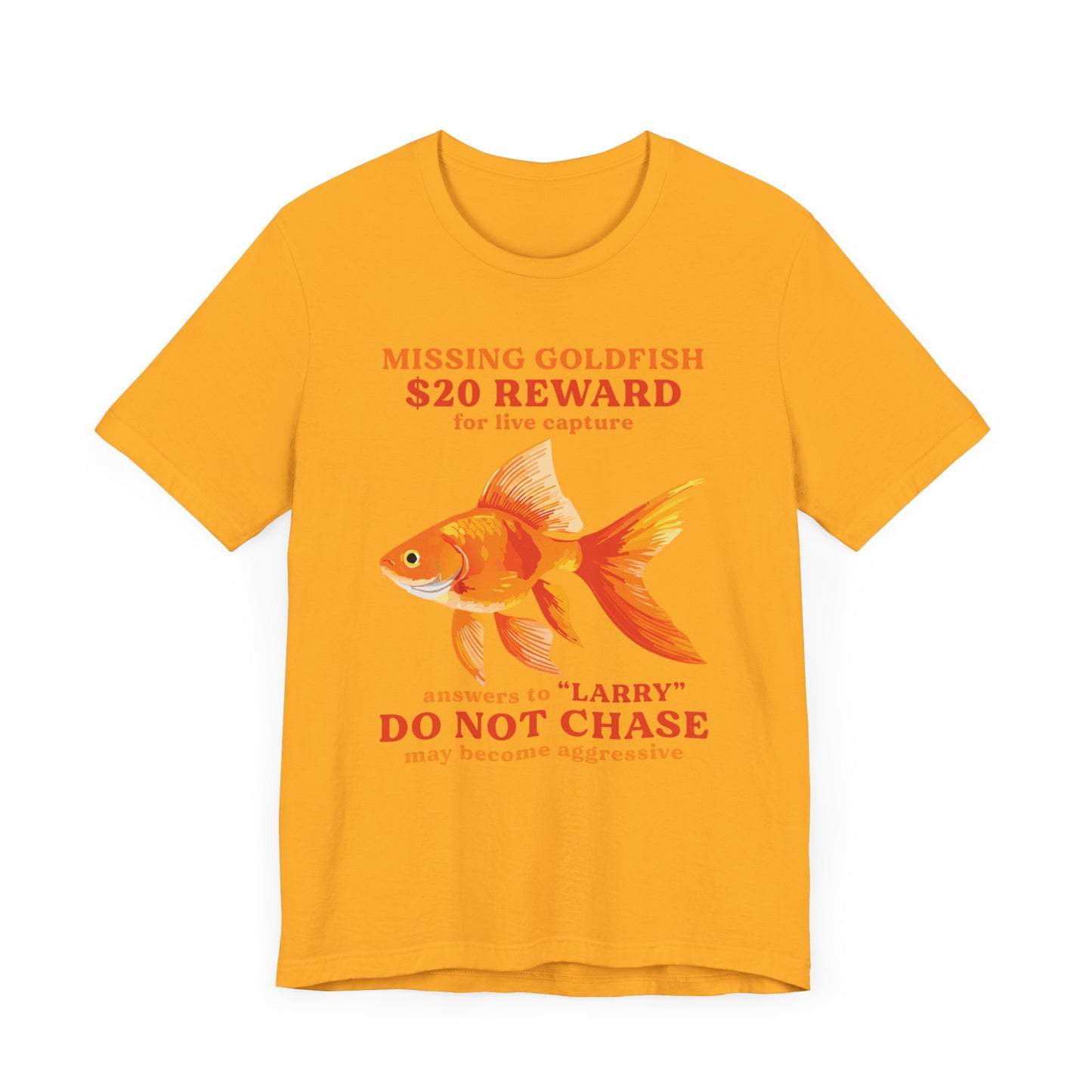 Missing Goldfish Tee, Funny Pet Loss Shirt, Unisex Comedy T-Shirt, Gift for Fish Lovers, Unique Animal Humor Apparel