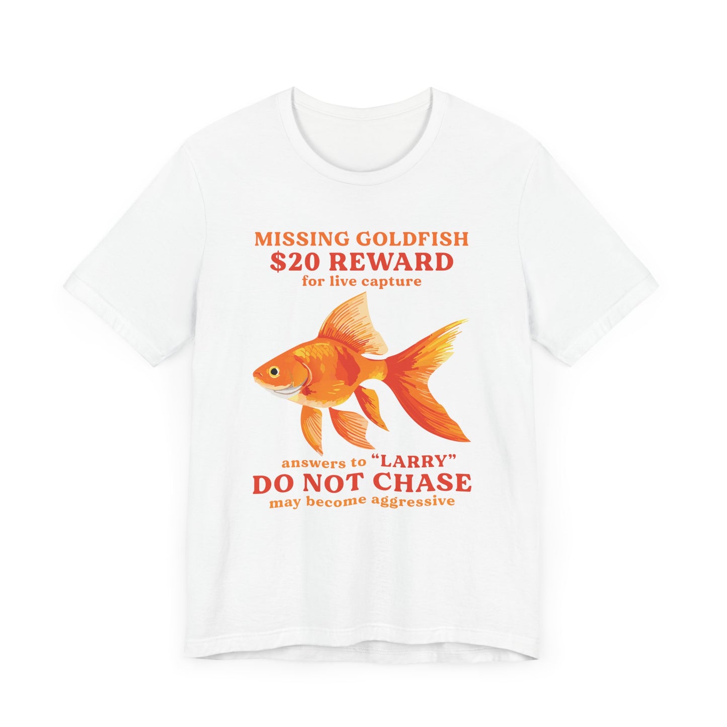 Missing Goldfish Tee, Funny Pet Loss Shirt, Unisex Comedy T-Shirt, Gift for Fish Lovers, Unique Animal Humor Apparel